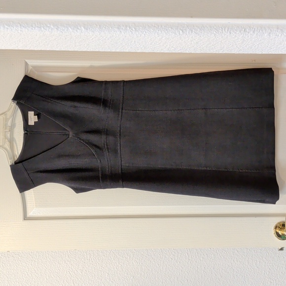 Loft Charcoal/ dark Gray Sleeveless Dress, Size 8 - Picture 2 of 10